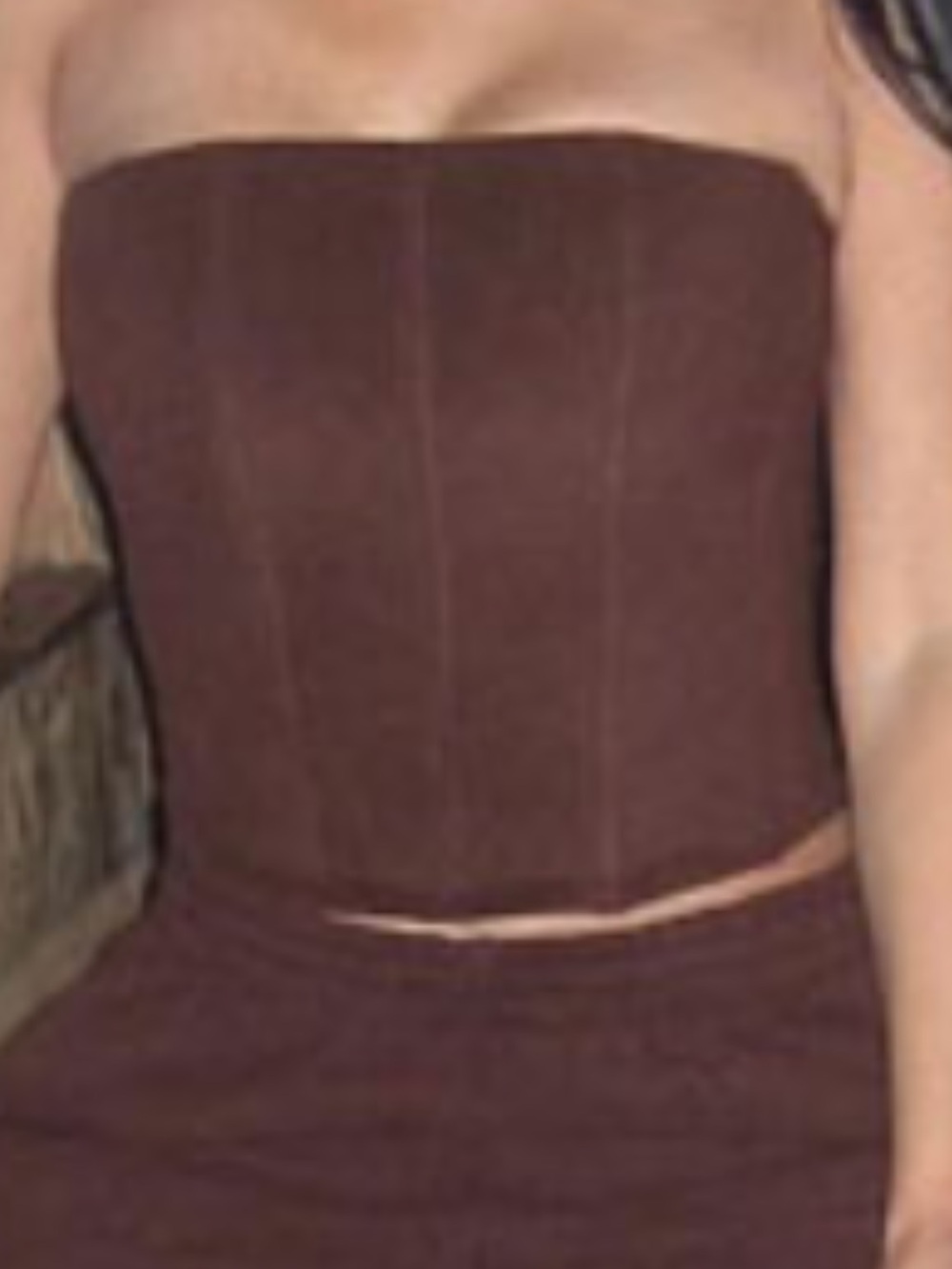 Skims Fleece Lounge Corset Zip back size XS